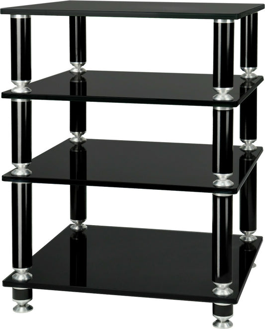 Norstone Stabbl HiFi 4 black glass shelves $499